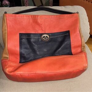 Coach Park Color Block Tote